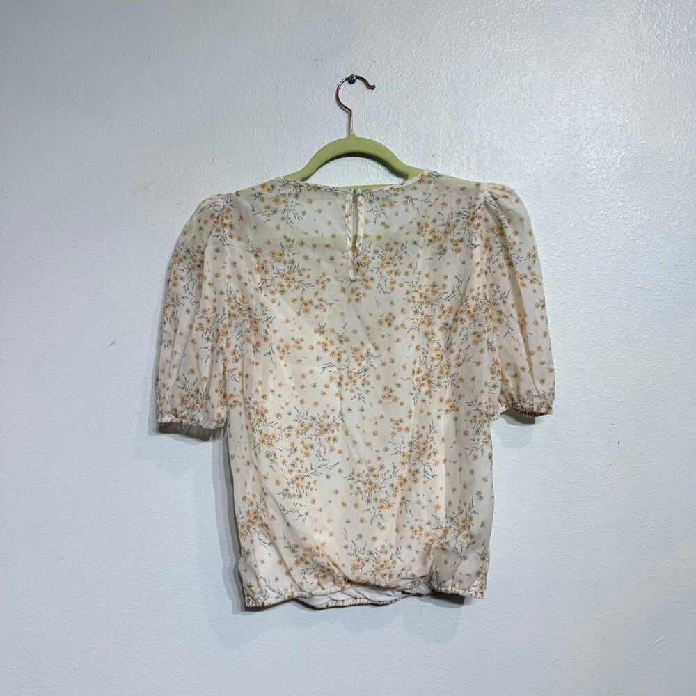 Cami NYC Cream Floral Rheia Blouse Sz S - Picture 9 of 12
